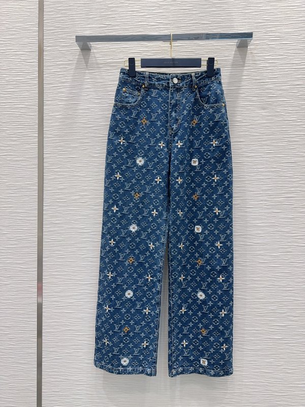 루이비통 하이엔드 데님 긴바지 001-183388