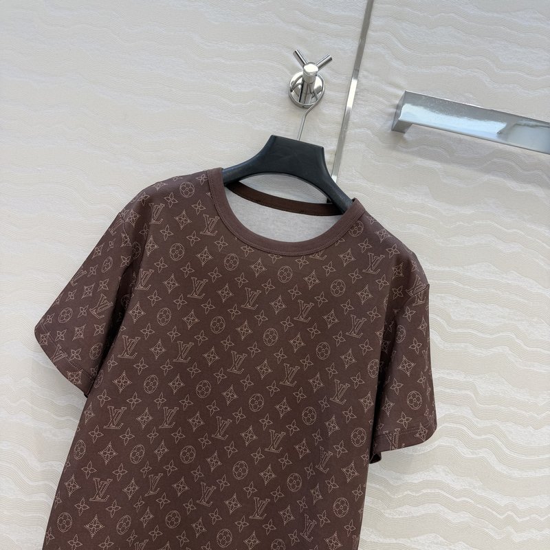 루이비통 클래식 모노그램 반팔 티셔츠 001-183392