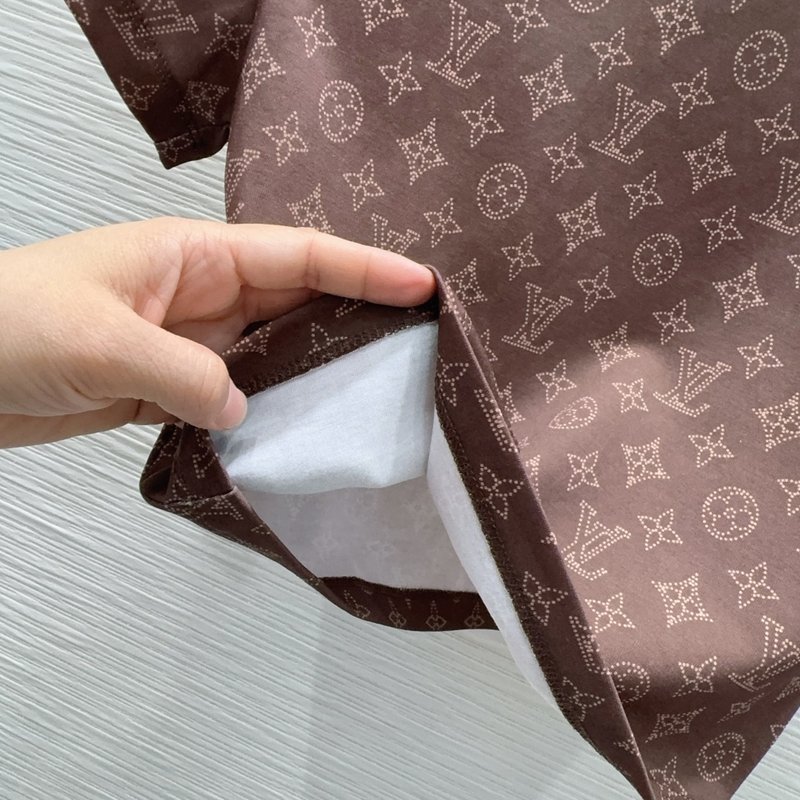 루이비통 여성 클래식 프린트 반팔 티셔츠 001-183394