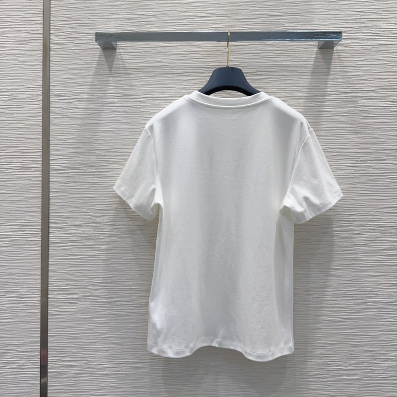 루이비통 여성 심플 반팔 티셔츠 001-183404