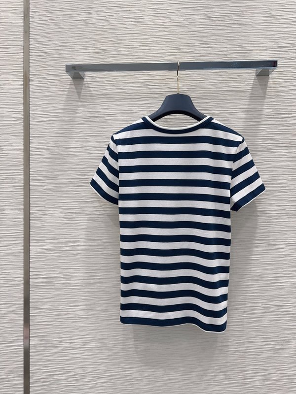 루이비통 스트라이프 반팔 티셔츠 여성용 001-183414