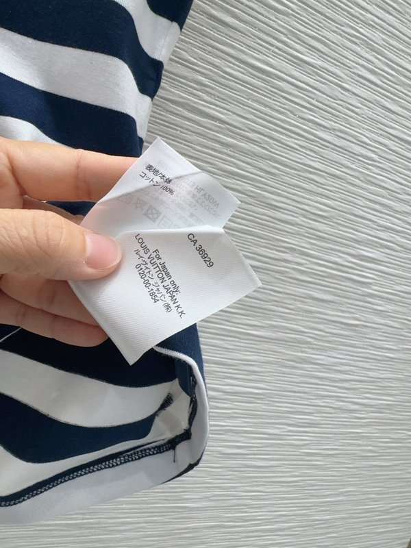 루이비통 스트라이프 반팔 티셔츠 여성용 001-183414