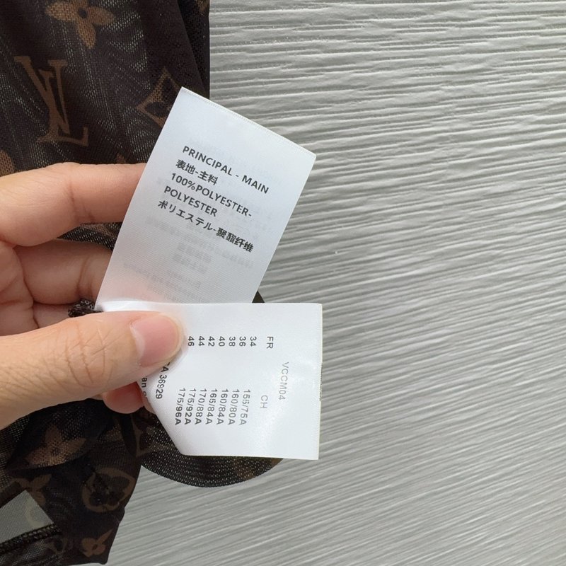 루이비통 메쉬 프린팅 반팔 티셔츠 001-183418