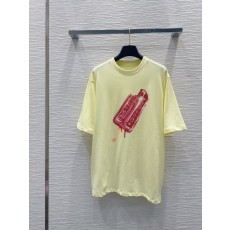 루이비통 여성 심플 프린트 반팔 티셔츠 001-183479