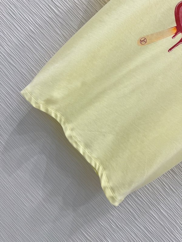 루이비통 여성 심플 프린트 반팔 티셔츠 001-183479