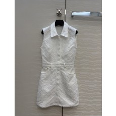 루이비통 화이트 모노그램 데님 원피스 001-183487