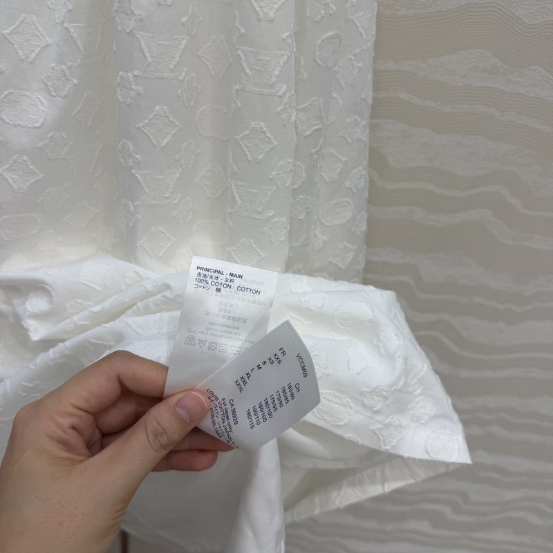 루이비통 모노그램 자수 U 넥 민소매 원피스 001-183488