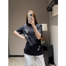 루이비통 헤비 엠브로이더리 반팔 티셔츠 001-183502