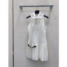 루이비통 뉴 화이트 민소매 원피스 001-183512