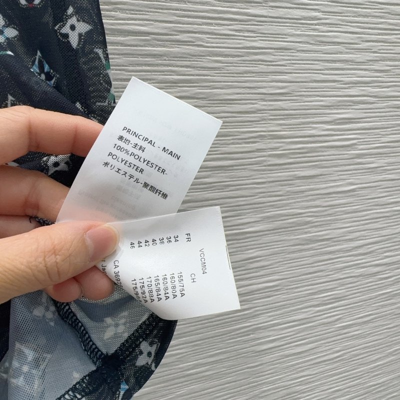 루이비통 메쉬 프린트 반팔 티셔츠 001-183516
