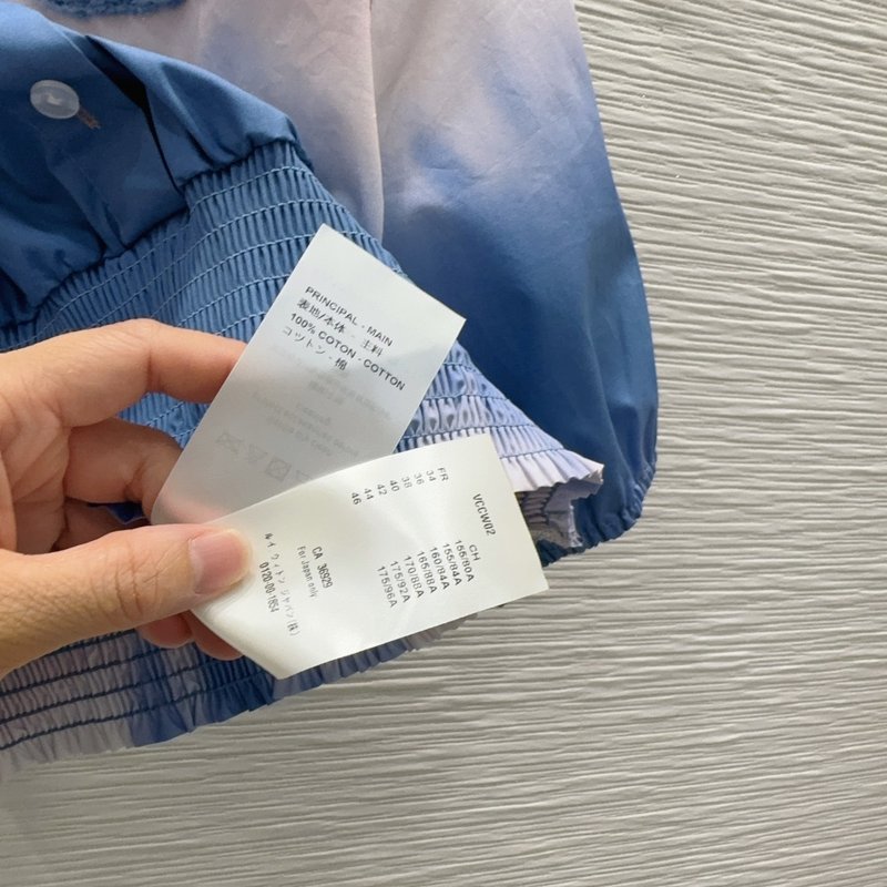 루이비통 그라데이션 염색 디자인 셔츠 001-183527