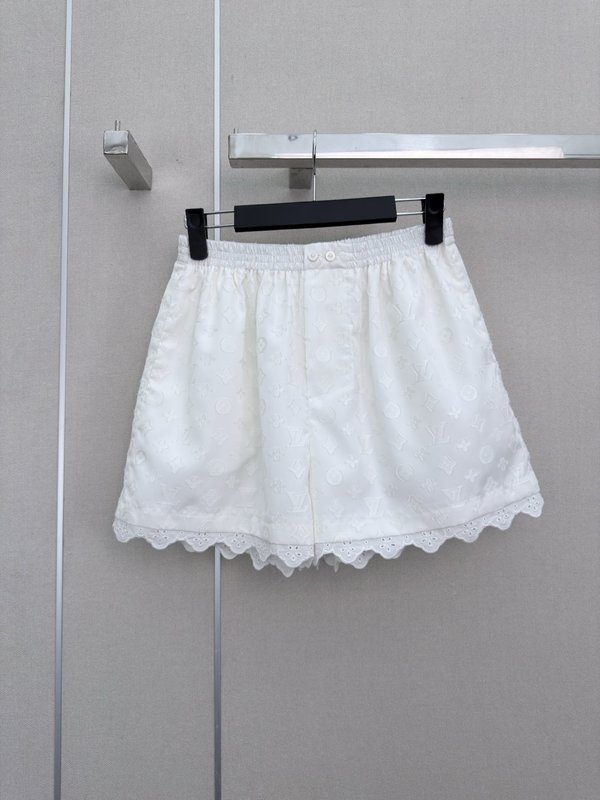 루이비통 자카드 레터링 밴딩 쇼츠 001-183532