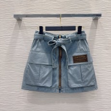 빈티지 워싱 데님 미니스커트 001-183554