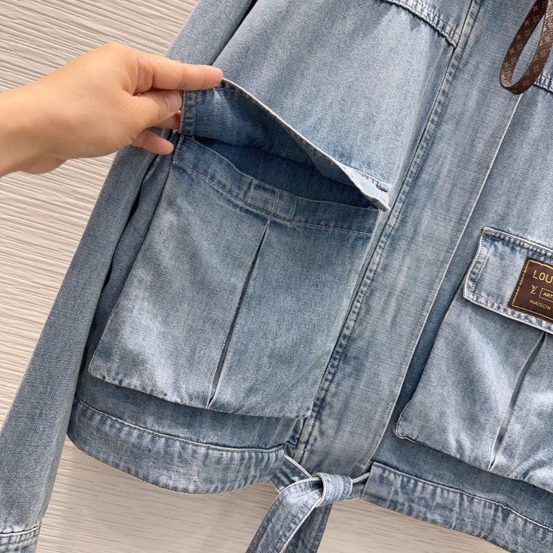 빈티지 워싱 데님 자켓 001-183555