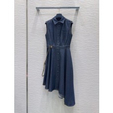 루이비통 데님 조끼 원피스 001-183557