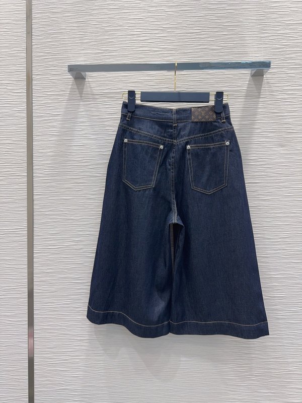 루이비통 데님 미디엄 팬츠 여성용 001-183560