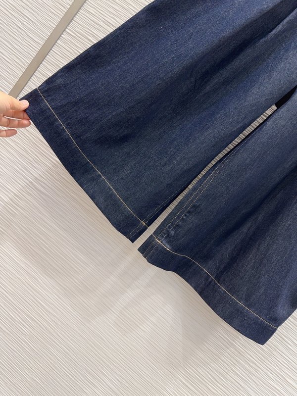 루이비통 데님 미디엄 팬츠 여성용 001-183560