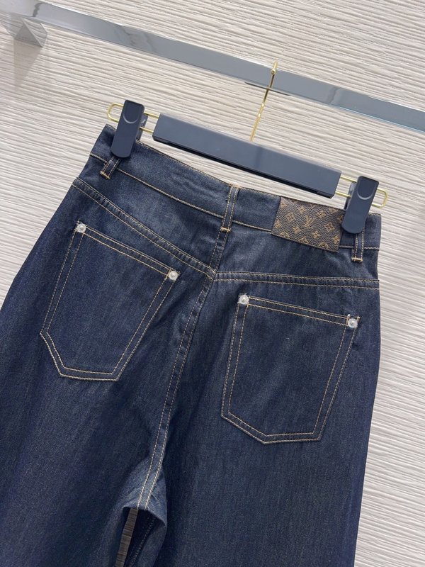 루이비통 데님 미디엄 팬츠 여성용 001-183560