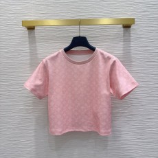 루이비통 여성 핑크 숏 티셔츠 001-183568