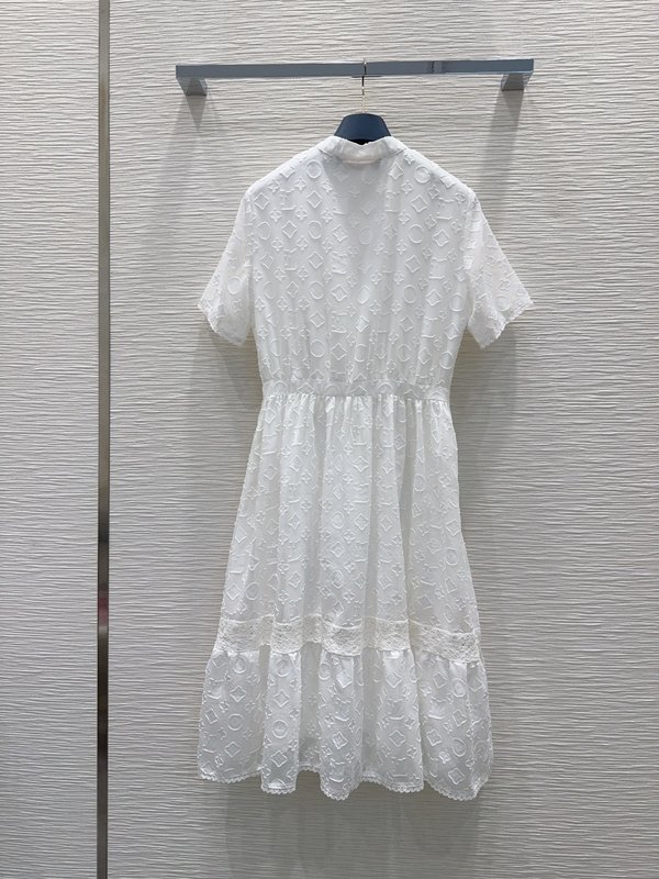 루이비통 자수 컷팅 원피스 001-183581