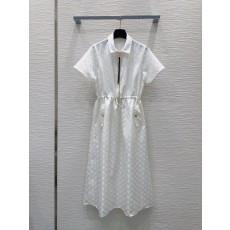 루이비통 자카드 컷팅 원피스 001-183603