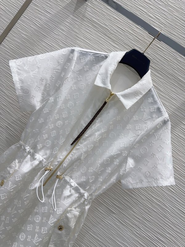 루이비통 자카드 컷팅 원피스 001-183603