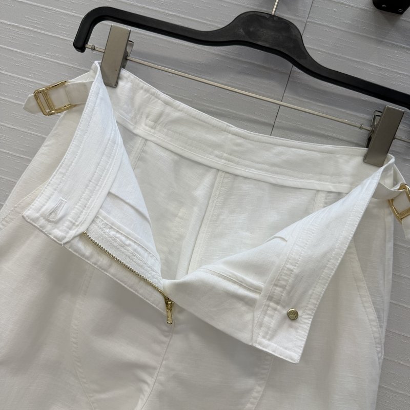 워크웨어 스타일 코튼 리넨 스트레이트 팬츠 001-183607