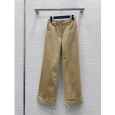 레트로 우아한 텍스처 커스텀 롱팬츠 001-183613