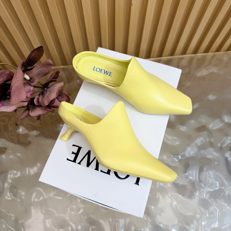 로에베 뉴 뮬 하프슬리퍼 캣힐 샌들 001-183633
