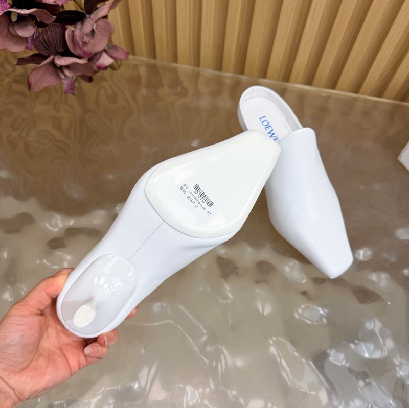 로에베 뉴발 뮬 힐 슬리퍼 001-183634
