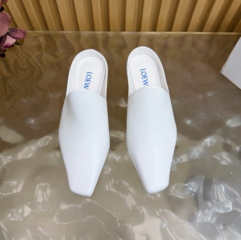 로에베 뉴발 뮬 힐 슬리퍼 001-183634