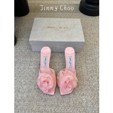 레이스 장미 스퀘어 토 하이힐 샌들 001-183654
