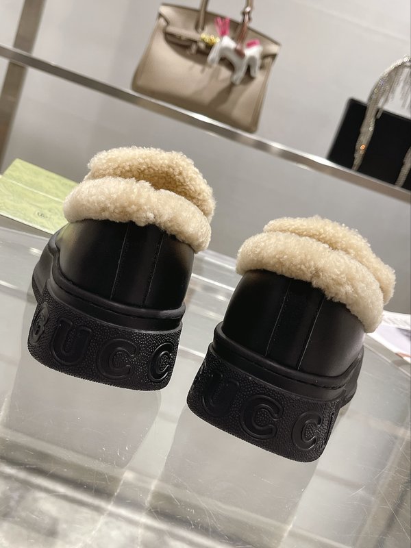 구찌 울 블렌드 말衔扣 로퍼 스노우 부츠 001-183779