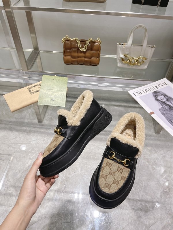 구찌 울 블렌드 말비트 로퍼 스노우 부츠 001-183780