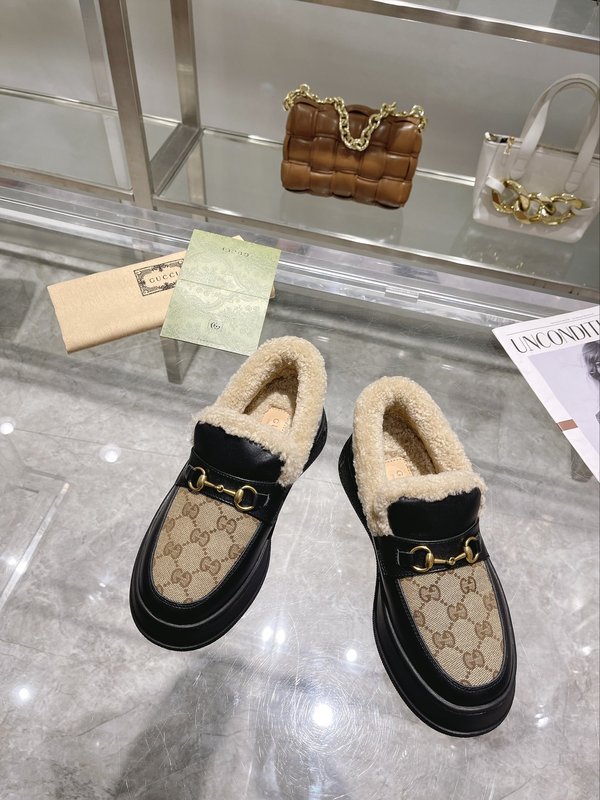구찌 울 블렌드 말비트 로퍼 스노우 부츠 001-183780