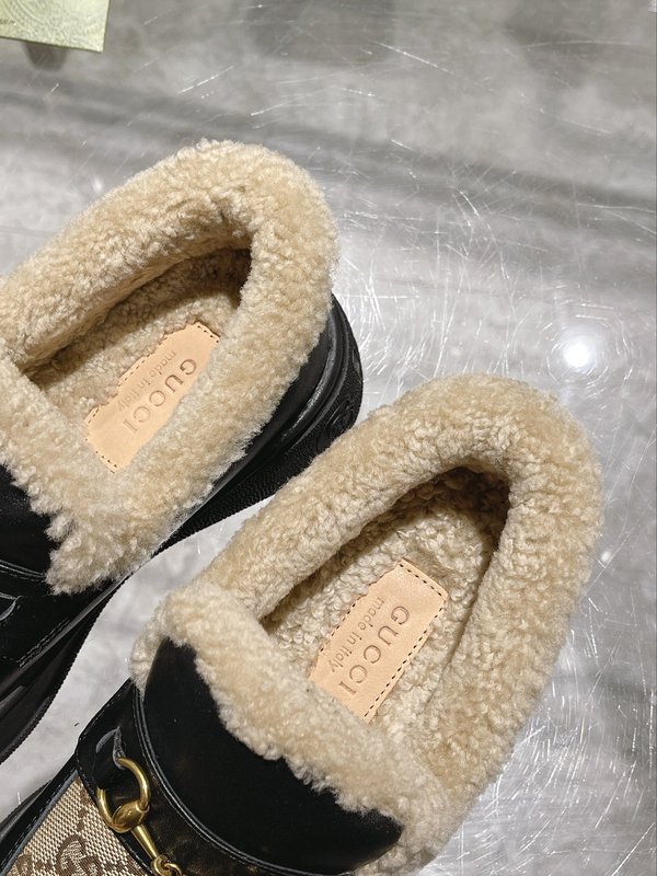 구찌 울 블렌드 말비트 로퍼 스노우 부츠 001-183780