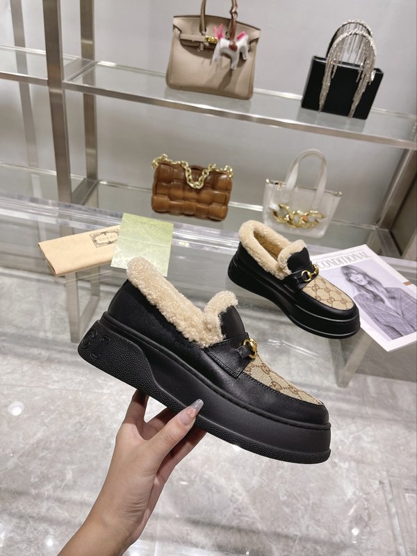 구찌 울 블렌드 말비트 로퍼 스노우 부츠 001-183780