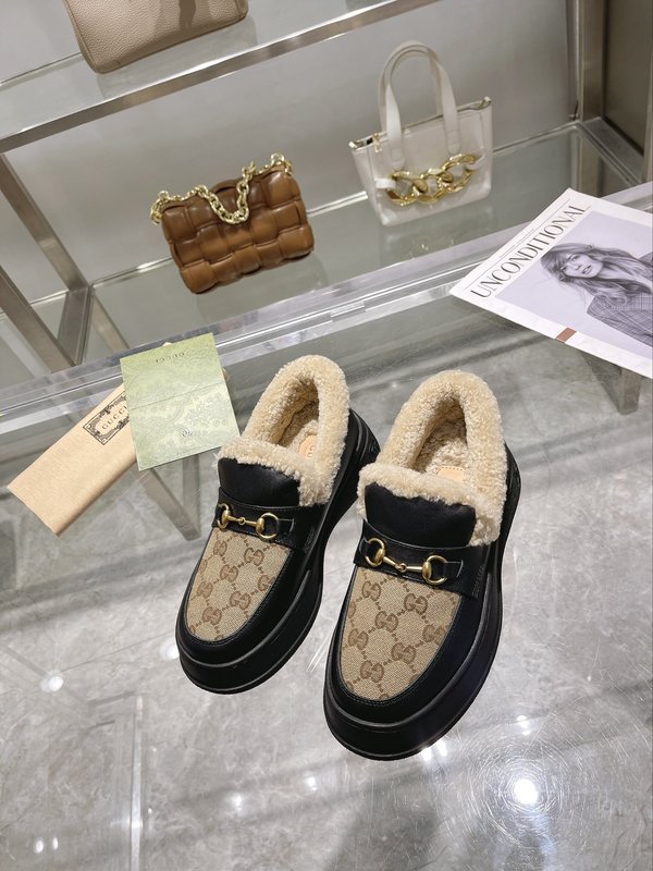 구찌 울 블렌드 말비트 로퍼 스노우 부츠 001-183780
