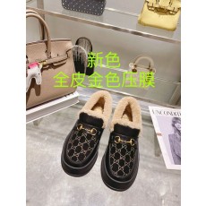 구찌 울 블렌드 말衔扣 로퍼 스노우 부츠 001-183789