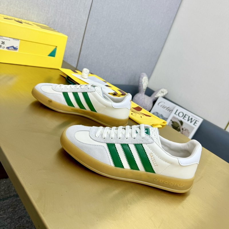 구찌 x 아디다스 오리지널스 가젤 레트로 스니커즈 001-183795