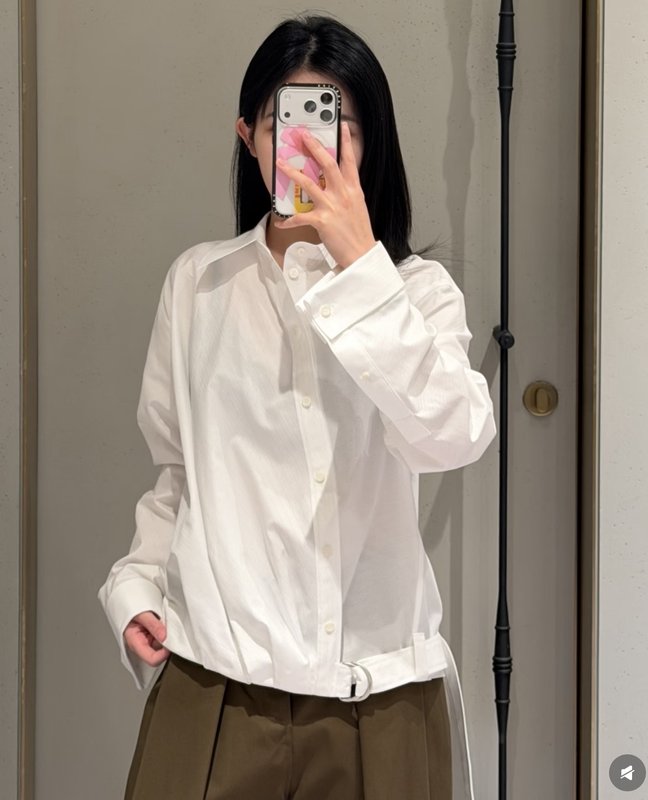 로에베 신제품 비대칭 디자인 셔츠 001-183872