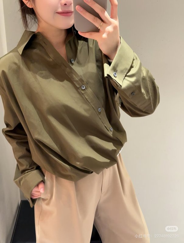 로에베 비대칭 디자인 루즈핏 셔츠 001-183873
