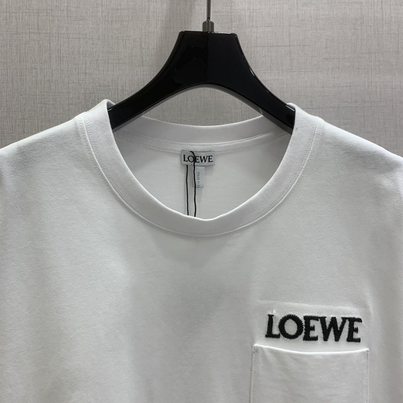 Loew 레터 포켓 반팔 티셔츠 001-183891