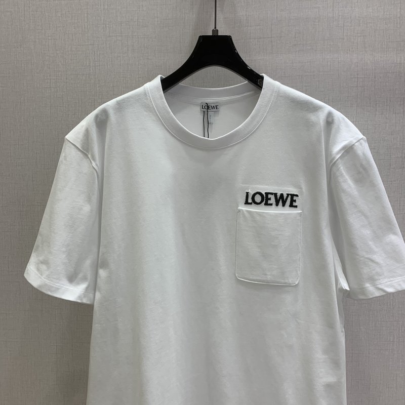 Loew 레터 포켓 반팔 티셔츠 001-183891