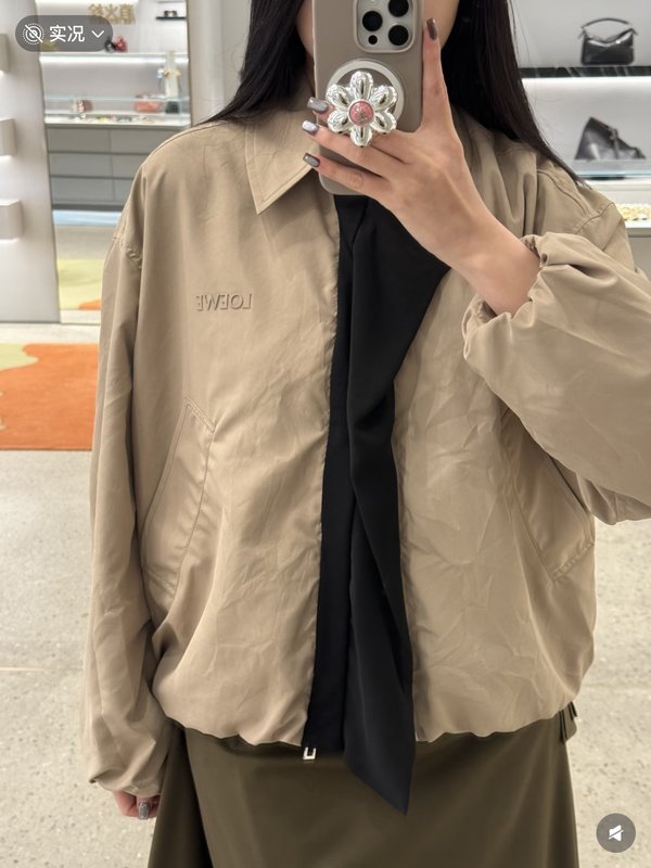 로에베 스플라이스 카키 재킷 001-183895