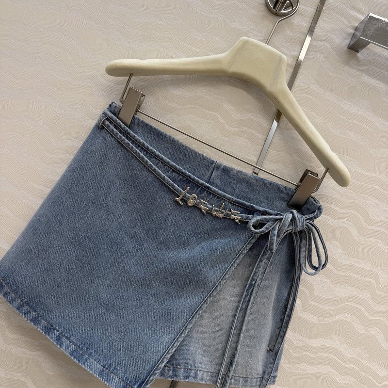 레트로 워싱 데님 숏 스커트 001-183902