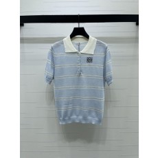 로에베 칼라 스트라이프 니트 반팔 001-183911