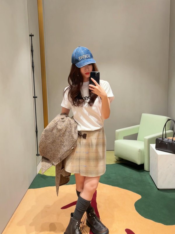 심플 로고 라인 반팔 티셔츠 001-183920