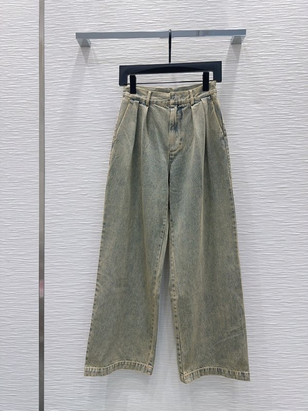 로에베 빈티지 우아한 텍스처 롱팬츠 001-183929
