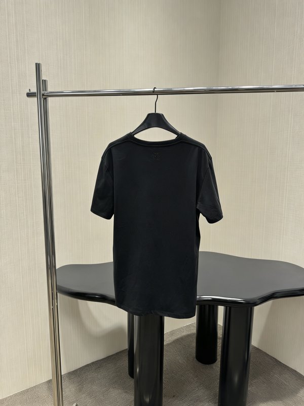 로에웨 주름 코튼 블렌드 루즈핏 티셔츠 001-183936